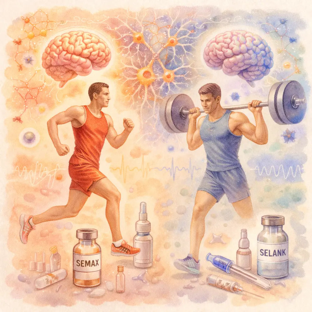 Semax vs. Selank: Protocolos de Recuperación Neurobiológica en el Deporte de Élite Nootrópicos Perú